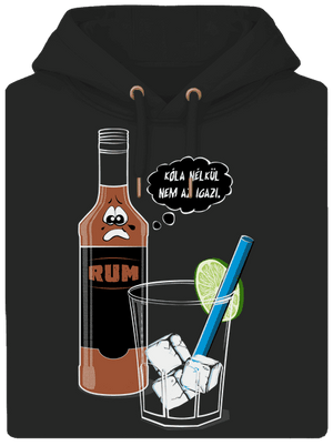  unisex prémium pulóver Dark Black