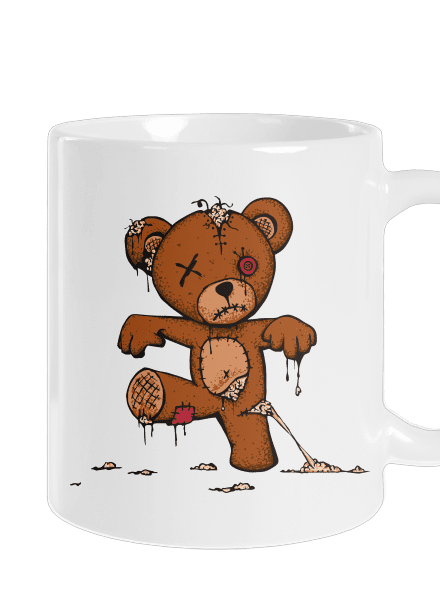 Zombie Teddy hagyományos bögre White