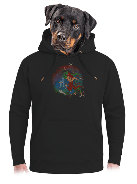 Marios trip unisex prémium pulóver Dark Black