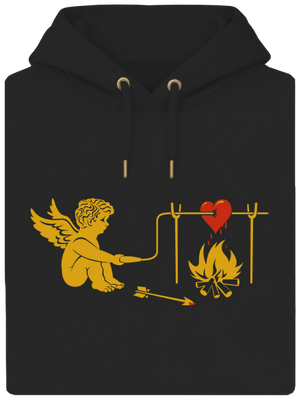  unisex prémium pulóver Dark Black