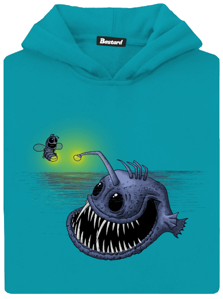 Szívem fénye gyerek kenguruzsebes pulóver Hawaiian Blue