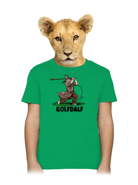 Golfdalf gyerek póló Kelly Green