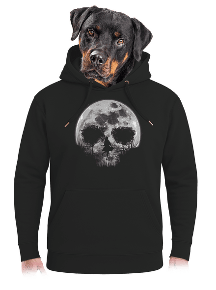 Halálos telihold unisex prémium pulóver Dark Black
