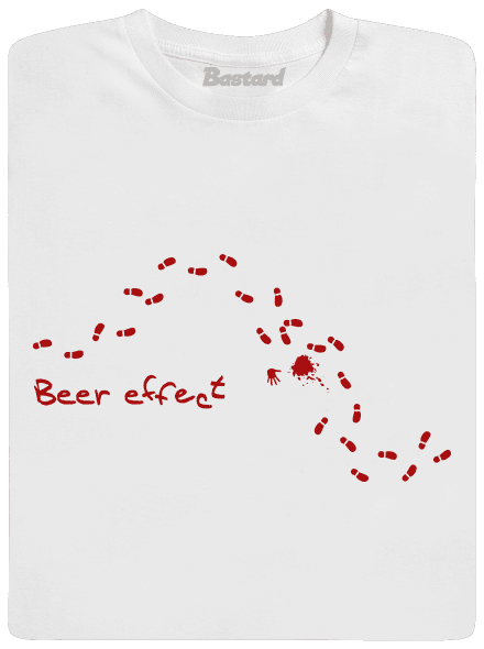 Beer effect férfi hosszú ujjú póló White