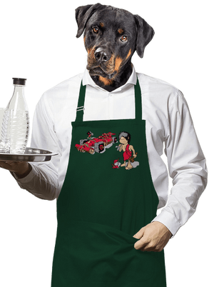 Képlet kötény Bottle Green