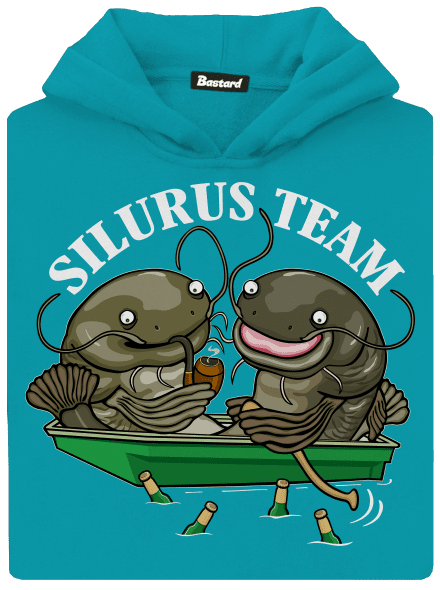 Silurus team gyerek kenguruzsebes pulóver Hawaiian Blue