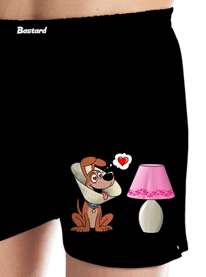 Szerelmes kutya férfi alsó nadrág Black