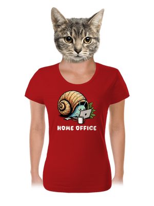 Sneka home office női póló Red Mal