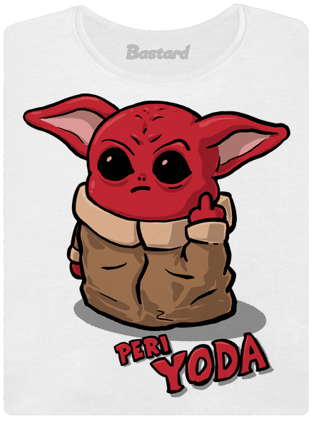 Peri Yoda prémium női póló White
