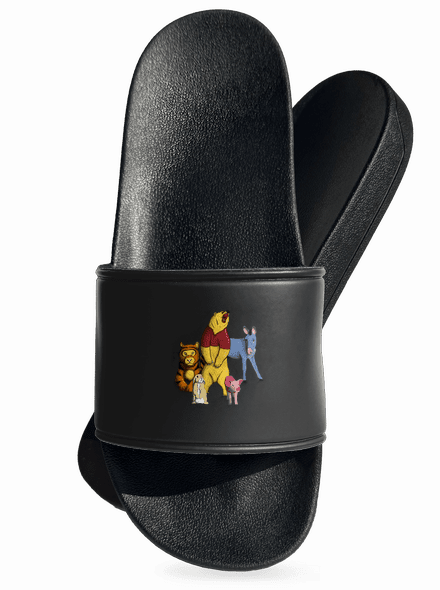 Teddi maci papucs Black