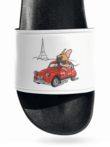 Francia buldog papucs White