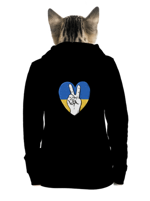  cipzáras női pulóver Black