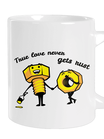 True love nagy bögre White