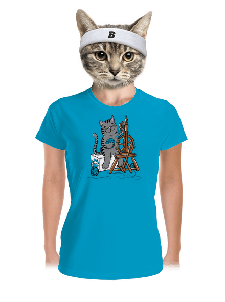 Dorombol a macska női sportpóló Blue Atol