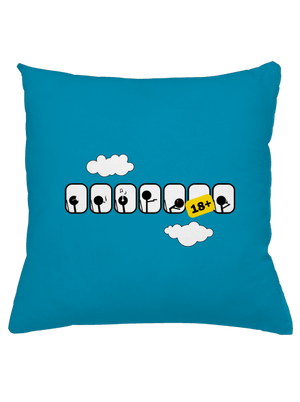 Repülőgép párna Blue Turquoise