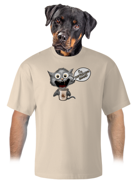 I’m coffeeling good unisex túlméretezett póló Almond