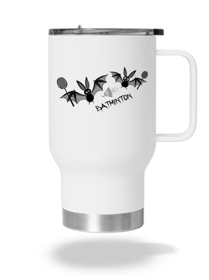 Batminton termosz bögre White