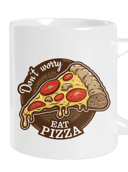 Pizza nagy bögre White