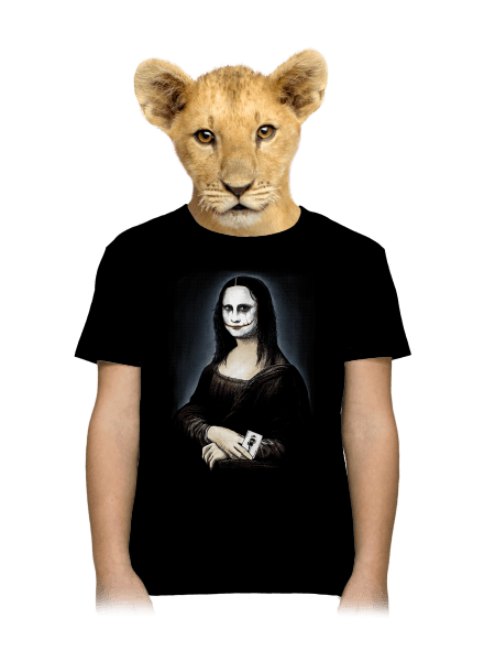 Mona Joker Lisa gyerek póló Black