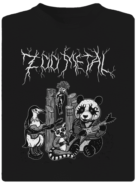 ZOO metal gyerek sport póló Black