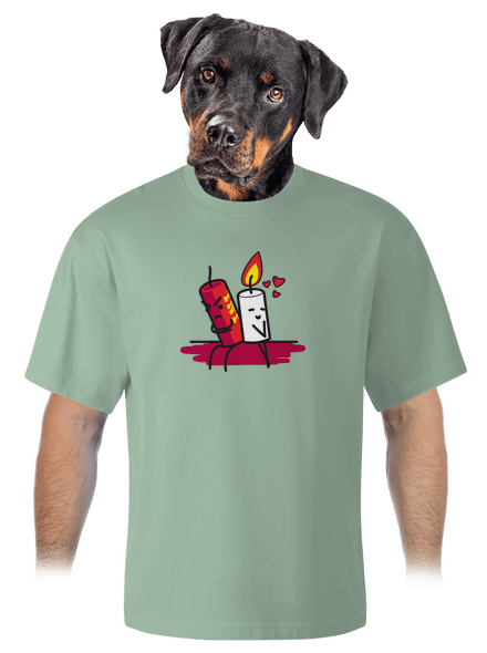 TNT unisex túlméretezett póló Sage