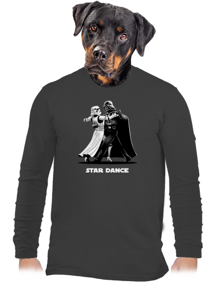 Star dance férfi hosszú ujjú póló Dark Grey