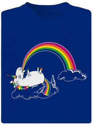 A szivárvány titka férfi sportpóló Royal Blue Mal