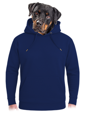 Nyomtatás nélkül unisex prémium pulóver Navy