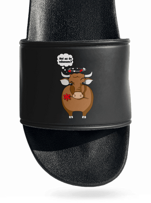 Tehén és bika papucs Black