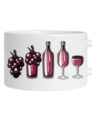 A vörösbor evolúciója macaron bögre White