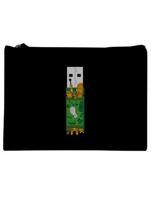 USB city kis táska Black