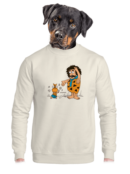 A fejlődést nem tudod megállítani unisex crewneck Off White