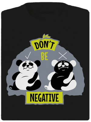 Don't be negative női sportpóló Black