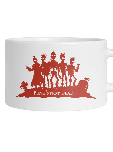 Punks not dead! macaron bögre White