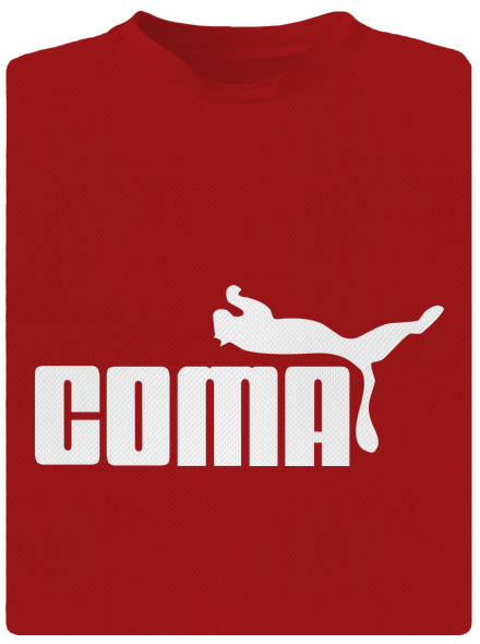 Coma férfi sportpóló Red Mal