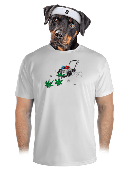 Ganja bust férfi sportpóló White