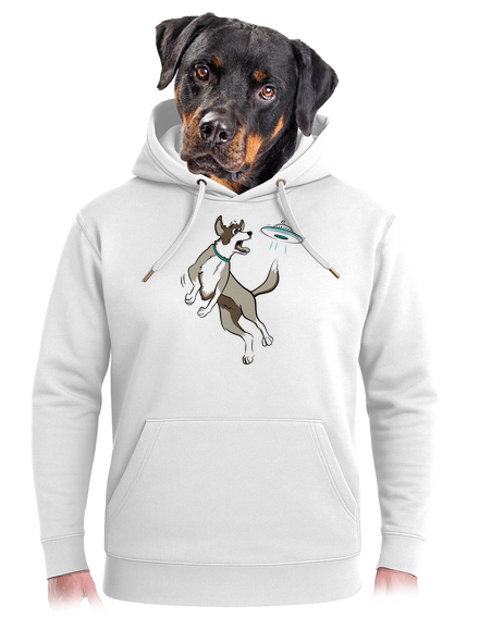 Repülő csészealj unisex prémium pulóver Snowwhite