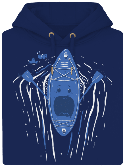 Ahhhh! unisex prémium pulóver Navy