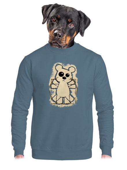 Da Vinci Teddy unisex crewneck Nordic Blue