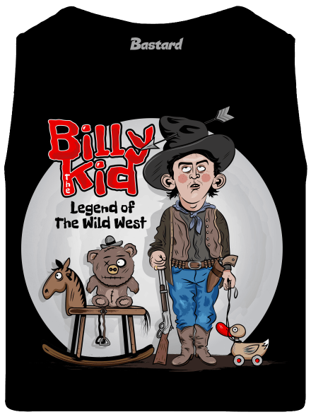 Billy The Kid férfi trikó Black