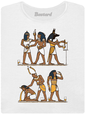 Egyiptomi parti női póló White