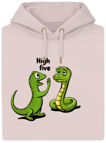 High Five unisex prémium pulóver Rose Chalk