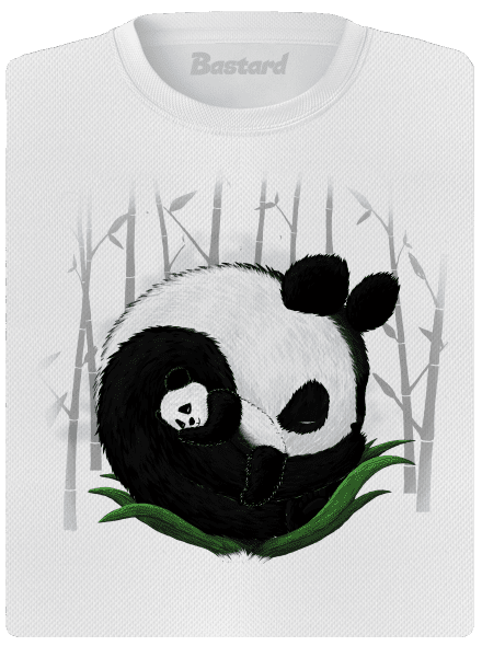 Két alvó panda női sportpóló White