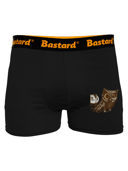 Koffeinfüggő bagoly boxeralsó Black