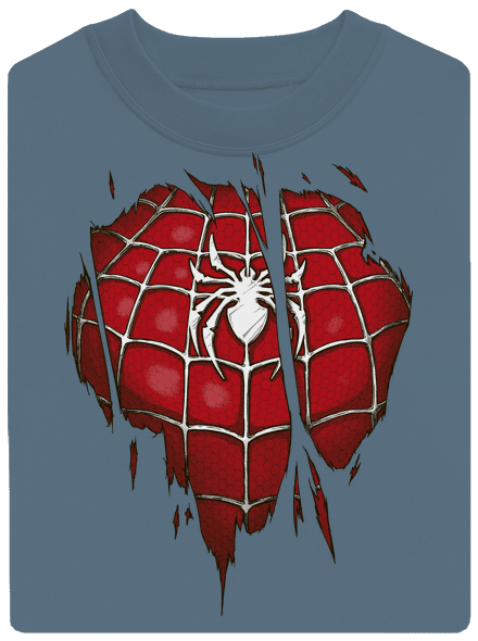 Spider inside unisex crewneck Nordic Blue