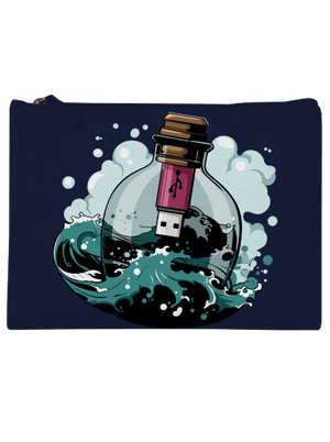 USB üzenet egy üvegben kis táska French Navy