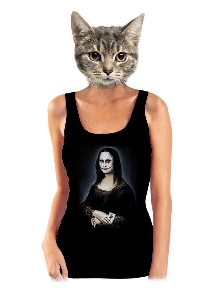 Mona Joker Lisa klasszikus női trikó Black