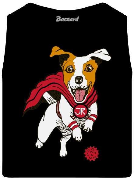 Jack Russell férfi trikó Black