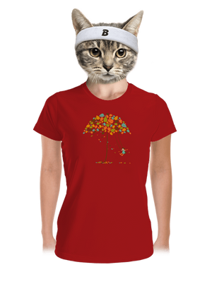 Ősz női sportpóló Red Mal