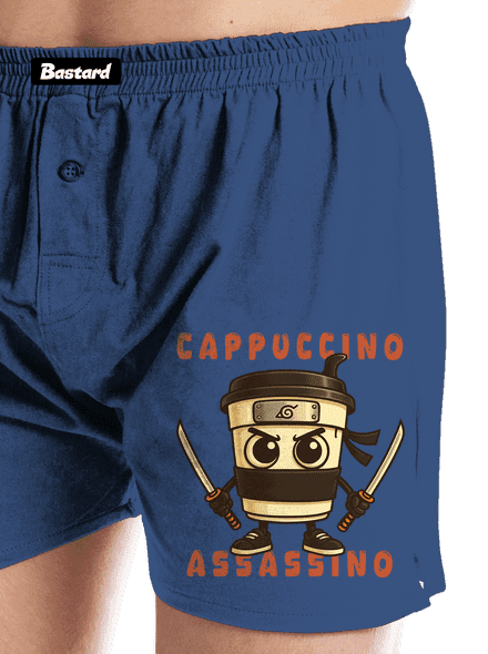 Cappuccino Assasino – Italian Brainrot férfi alsó nadrág Blue